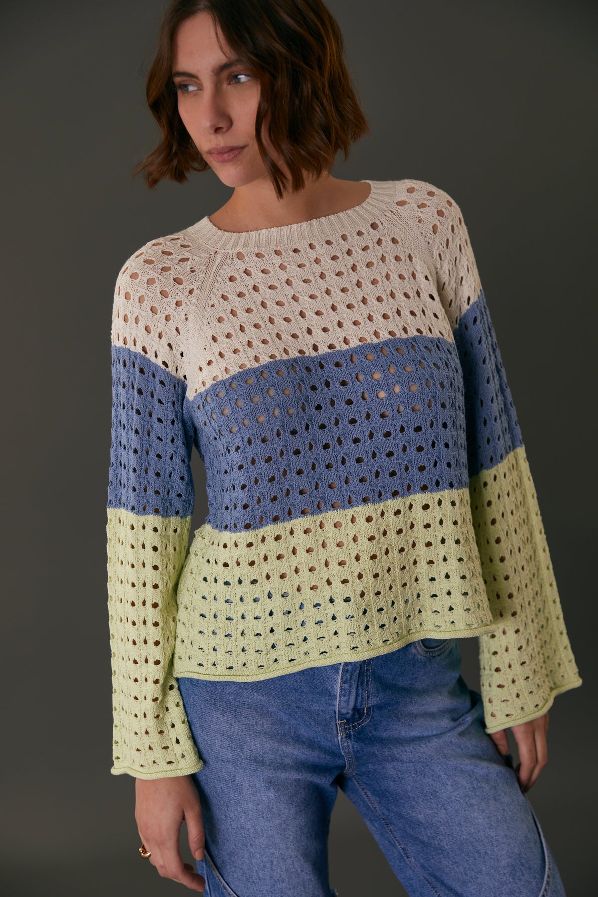 GENOVA SWEATER LIME CREAM