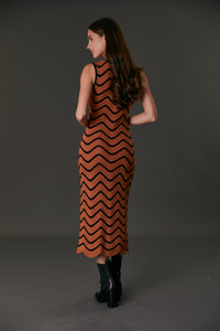 BARCELONA DRESS PECAN BROWN