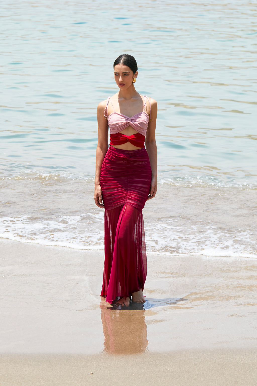 Beach Sunset Dress Cherry