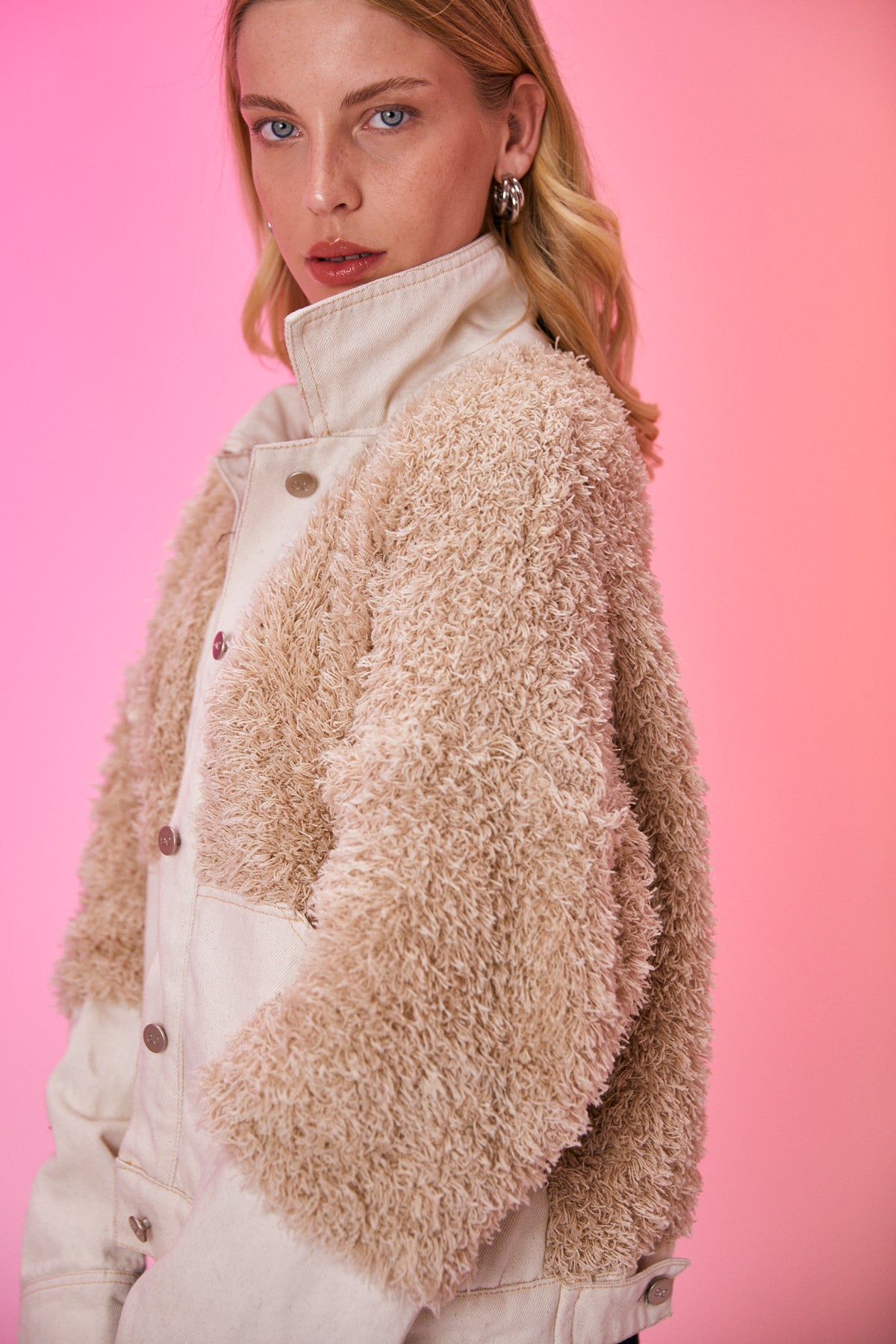 MOLLY JACKET FUR MACADAMIA